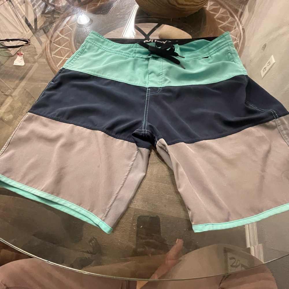Hurley Board Shorts Swim Trunks Bathing Suit Pockets Men's Size 34